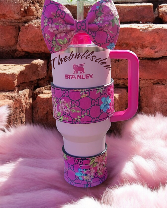 Stanley Hot Pink Floral Leather (Full Set)