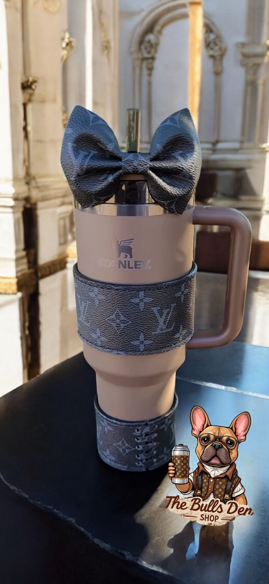 Lv Stanley Black Leather Boot & Wrap